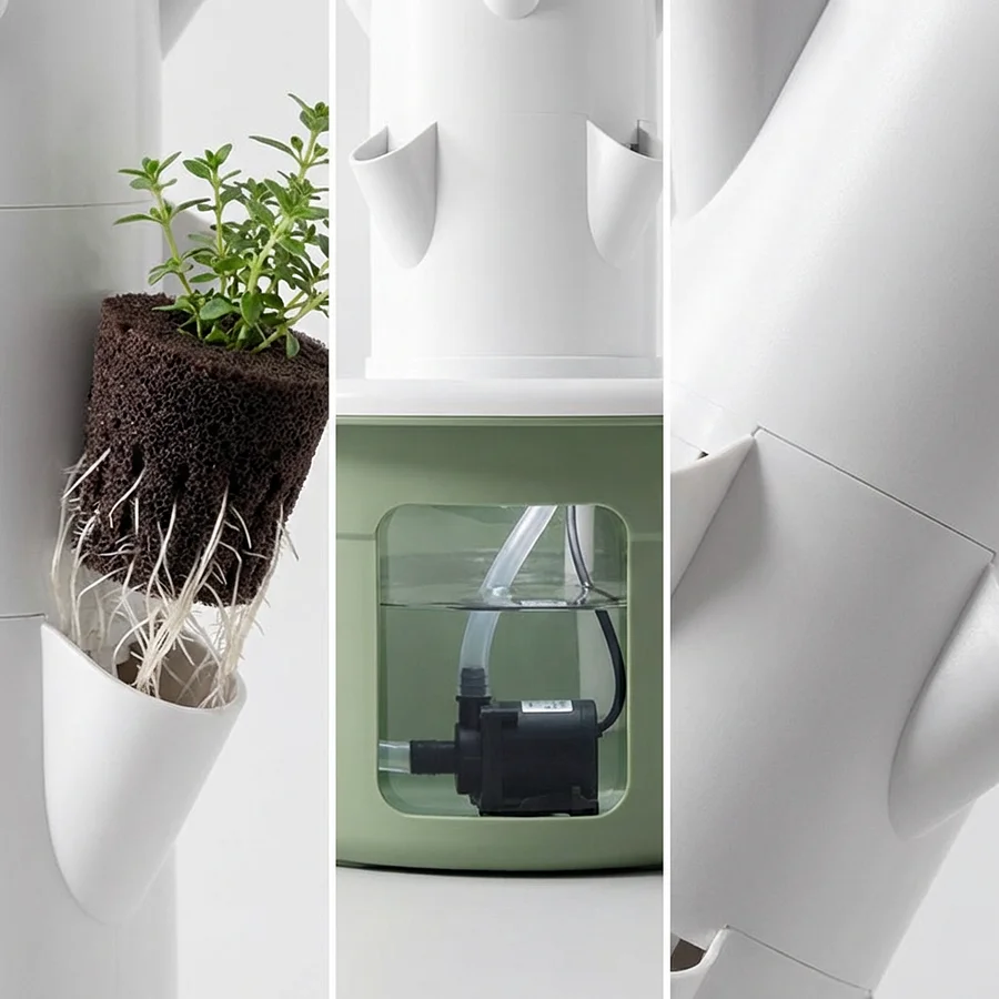 Vertical Hydroponic Growing Tower