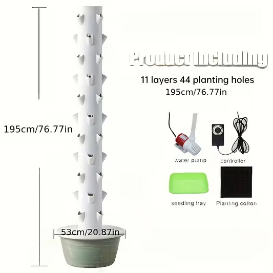 Vertical Hydroponic Growing Tower