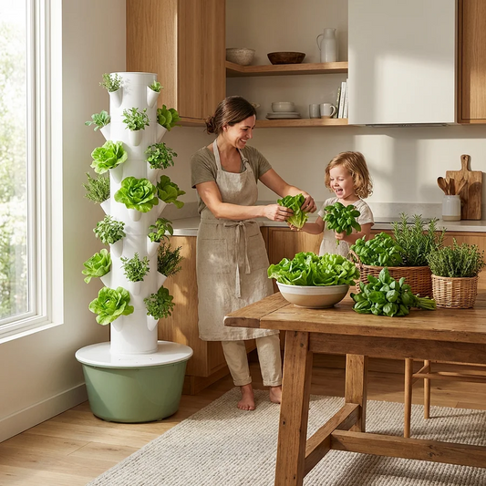 Vertical Hydroponic Growing Tower