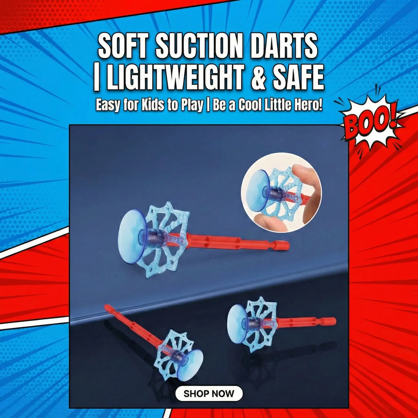 Blue Web-Slinging Spider Shooter Toy
